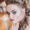 an icy blue winter inspired styled shoot - bridal makeup