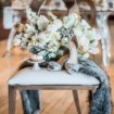 an icy blue winter inspired styled shoot - bridal bouquet