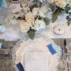 an icy blue winter inspired styled shoot - tablescape