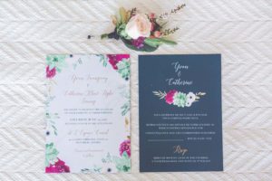 a bright, fresh summer wedding in montreal - wedding invitations