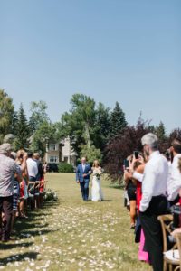 romantic elegant wedding in calgary - ceremony