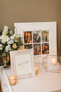 romantic elegant wedding in calgary - receiving table