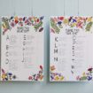 a colourful diy wedding in toronto - seating chart