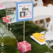 a colourful diy wedding in toronto - table numbers