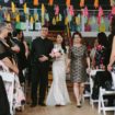 a colourful diy wedding in toronto - bride and parents