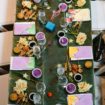 a colourful diy wedding in toronto - tablescape