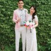 a colourful diy wedding in toronto - bride and groom