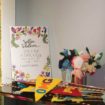 a colourful diy wedding in toronto - photo booth props