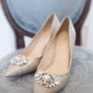an elegant winter wedding in prince edward island - wedding shoes