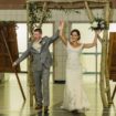 a gold wedding in saskatchewan - bride and groom