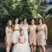 a gold wedding in saskatchewan - bride and bridesmaids