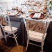 a modern copper and silver wedding in winnipeg, manitoba - mr and mrs chairs