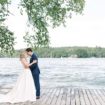 a romantic woodsy wedding in muskoka, ontario - first look