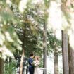 a romantic woodsy wedding in muskoka, ontario - bride and groom