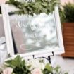 an ultra-romantic wedding in cambridge, ontario - welcome sign