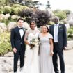 an ultra-romantic wedding in cambridge, ontario - bride and groom with bride's parents