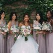 A Rustic, Industrial Wedding in Toronto, Ontario - Bride with bridesmaids
