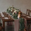 A Rustic, Industrial Wedding in Toronto, Ontario - Reception table