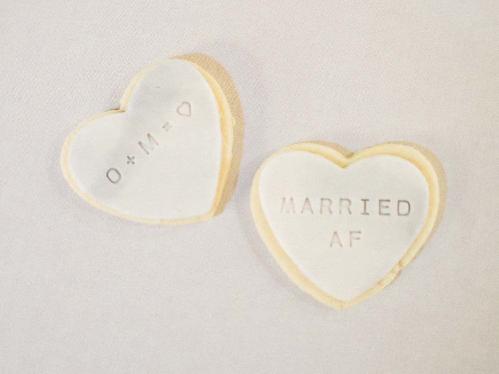 A Minimalist Marble Wedding in Winnipeg - cookies