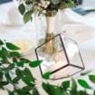 A Minimalist Marble Wedding in Winnipeg - reception decor