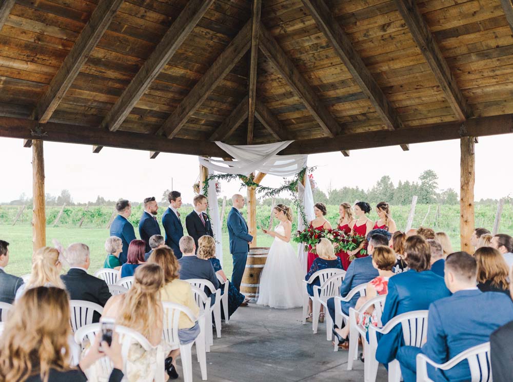 An Enchanting Vineyard Wedding in Ottawa - Ceremony