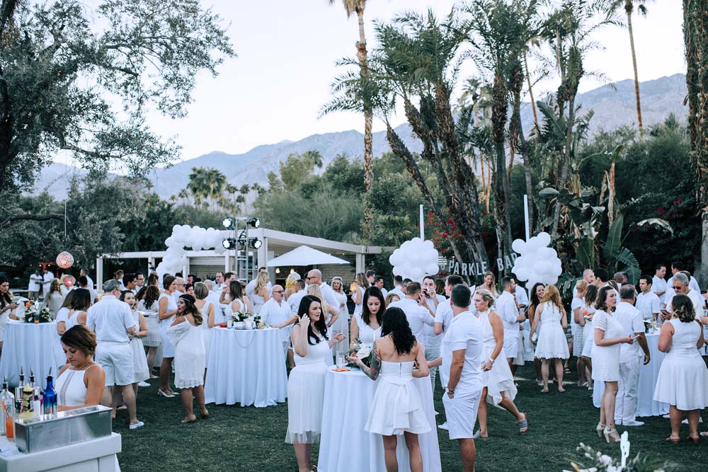 A Fabulous Same-Sex Wedding In Palm Springs, California - garden party