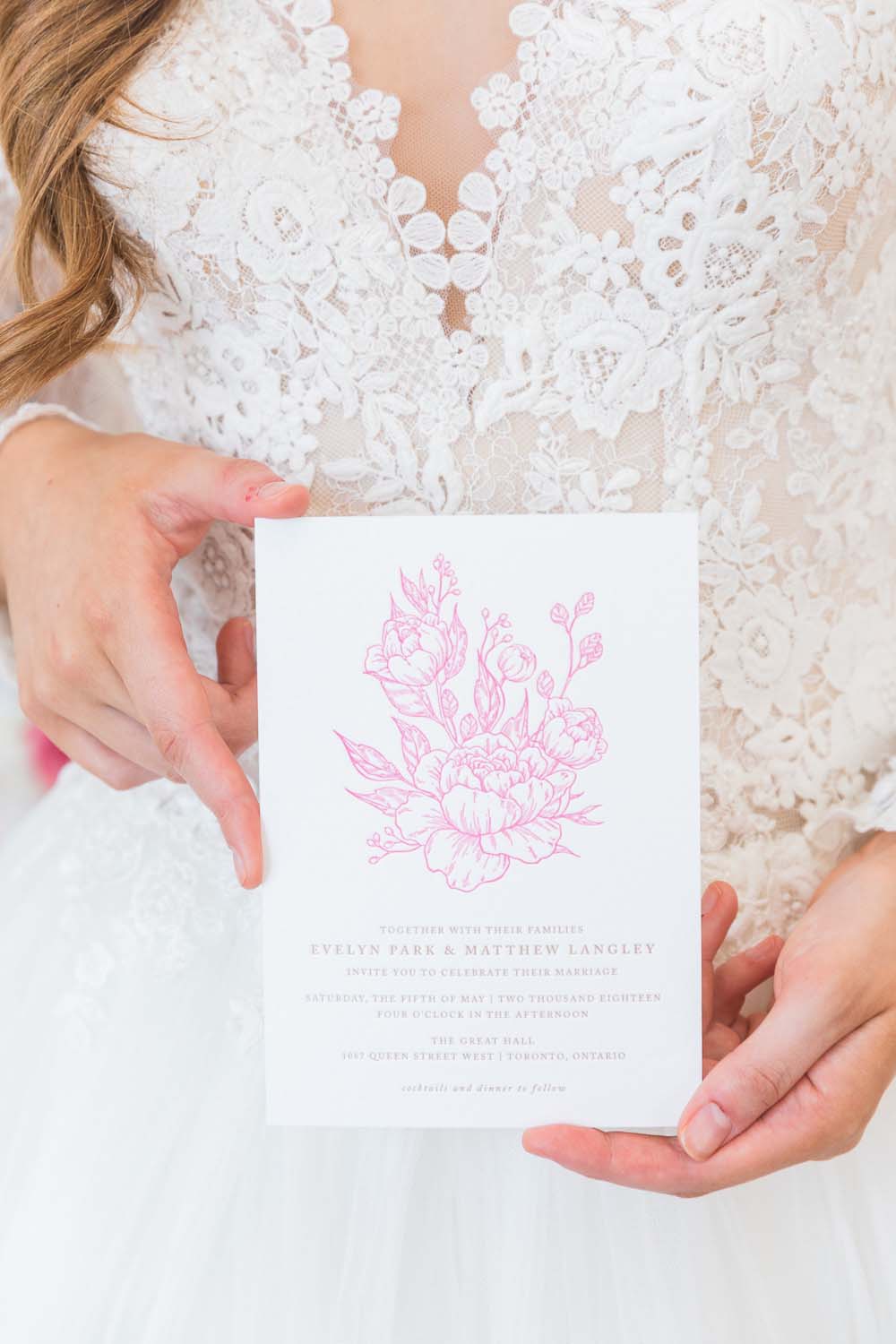 The Prettiest Romantic Pink Wedding Inspiration - wedding invitation
