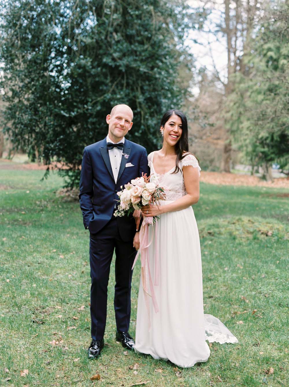 a timeless, romantic wedding in vancouver - bride and groom