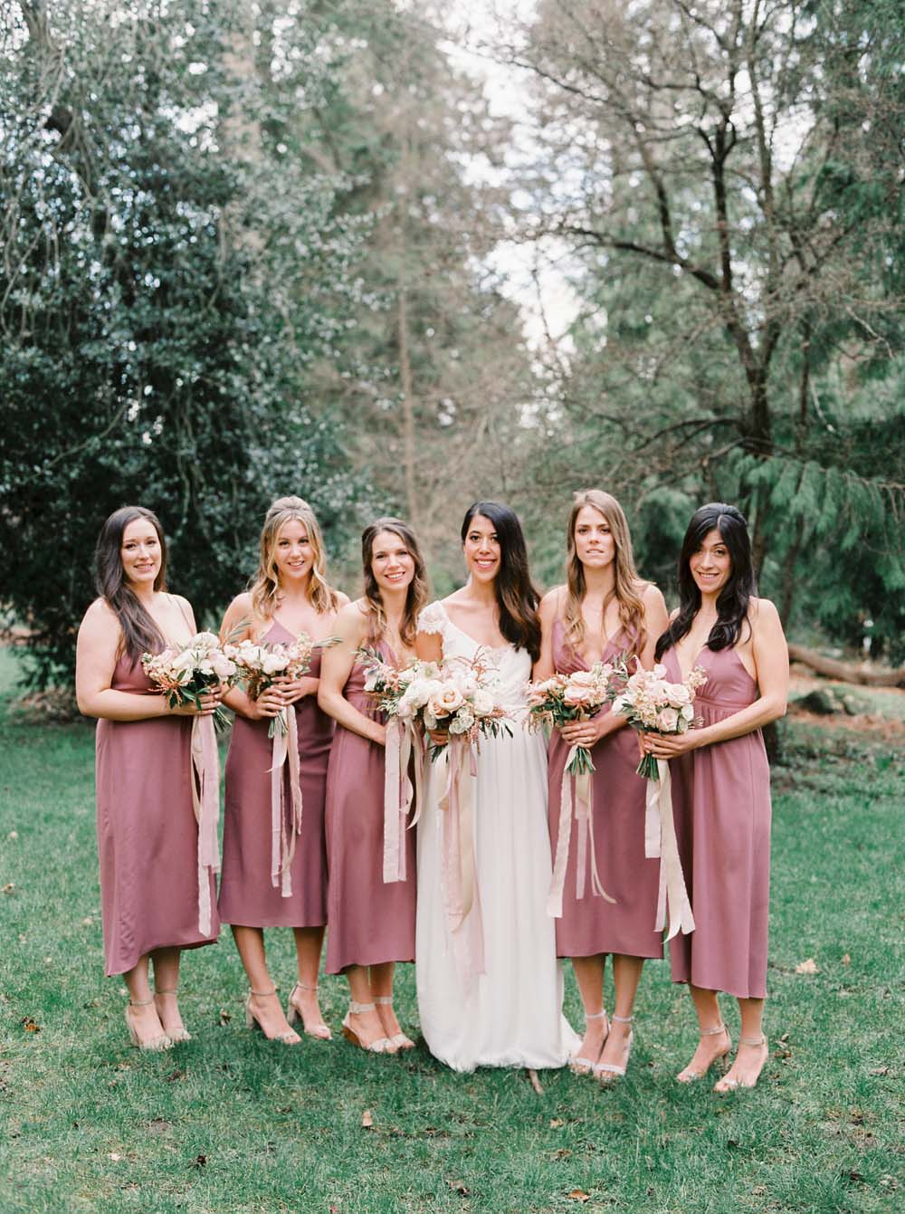 a timeless, romantic wedding in vancouver - bride and bridesmaids