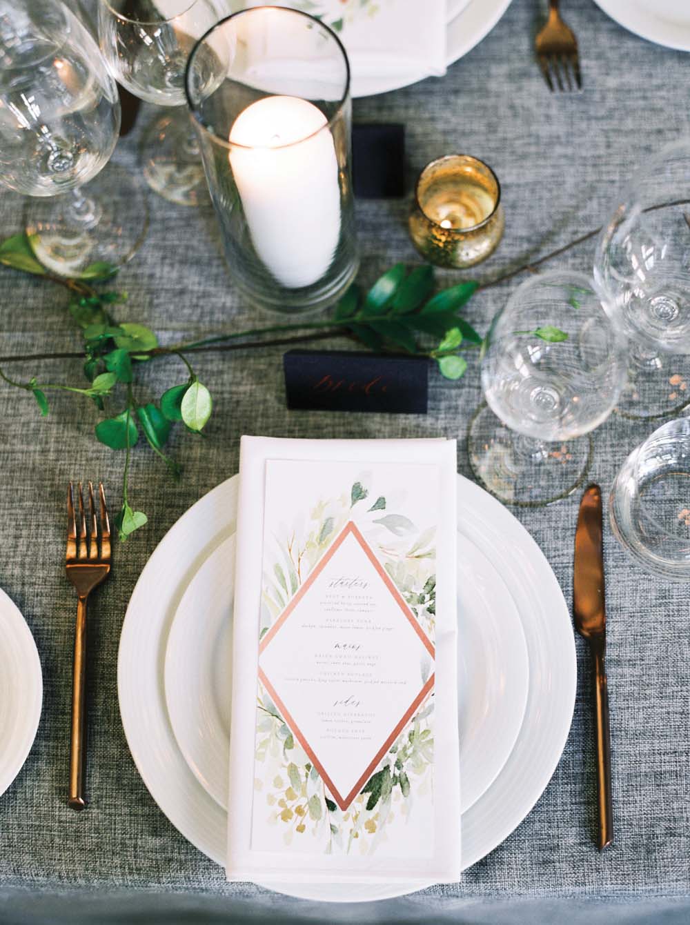 a timeless, romantic wedding in vancouver - tablescape