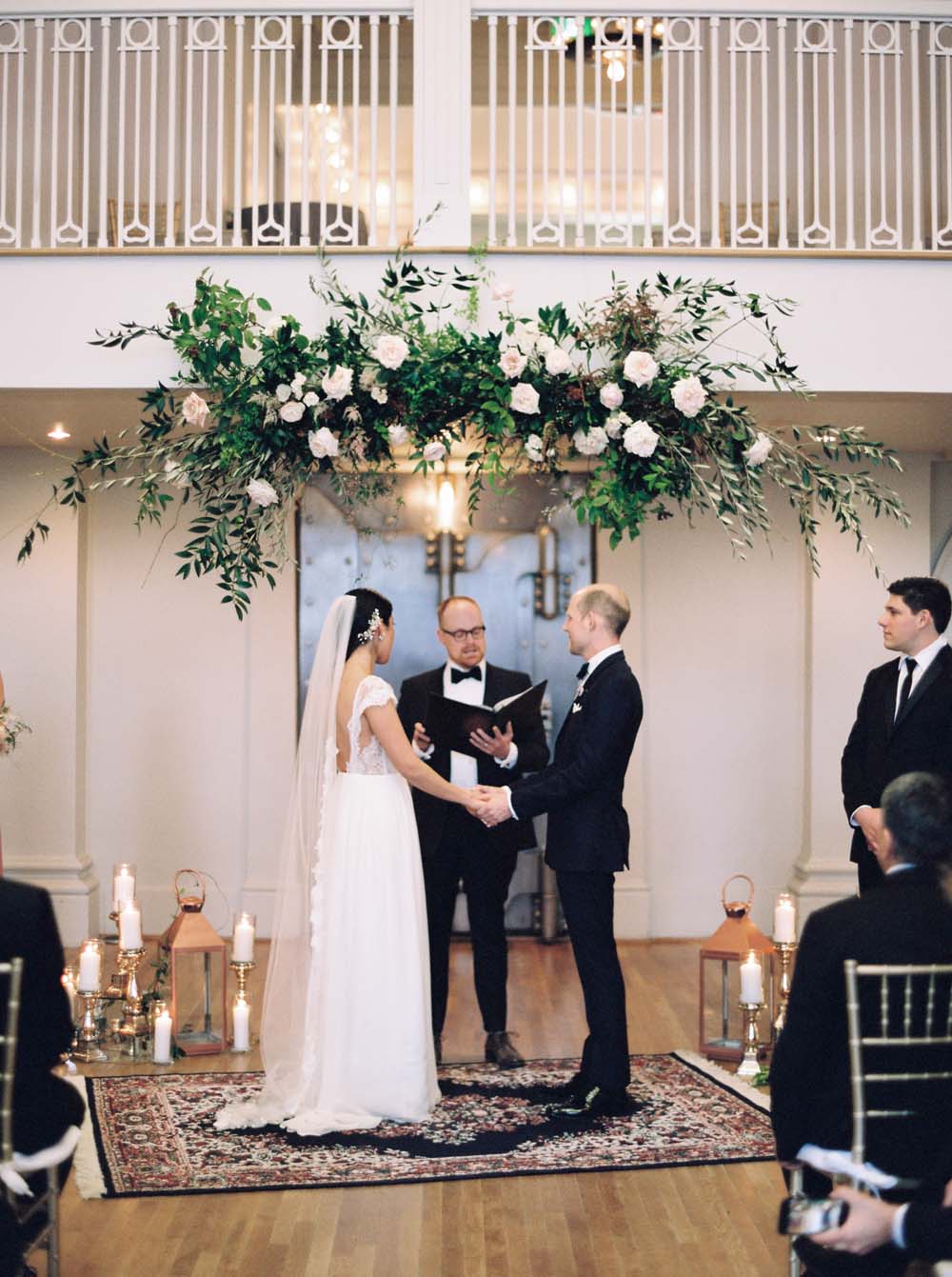 a timeless, romantic wedding in vancouver - ceremony