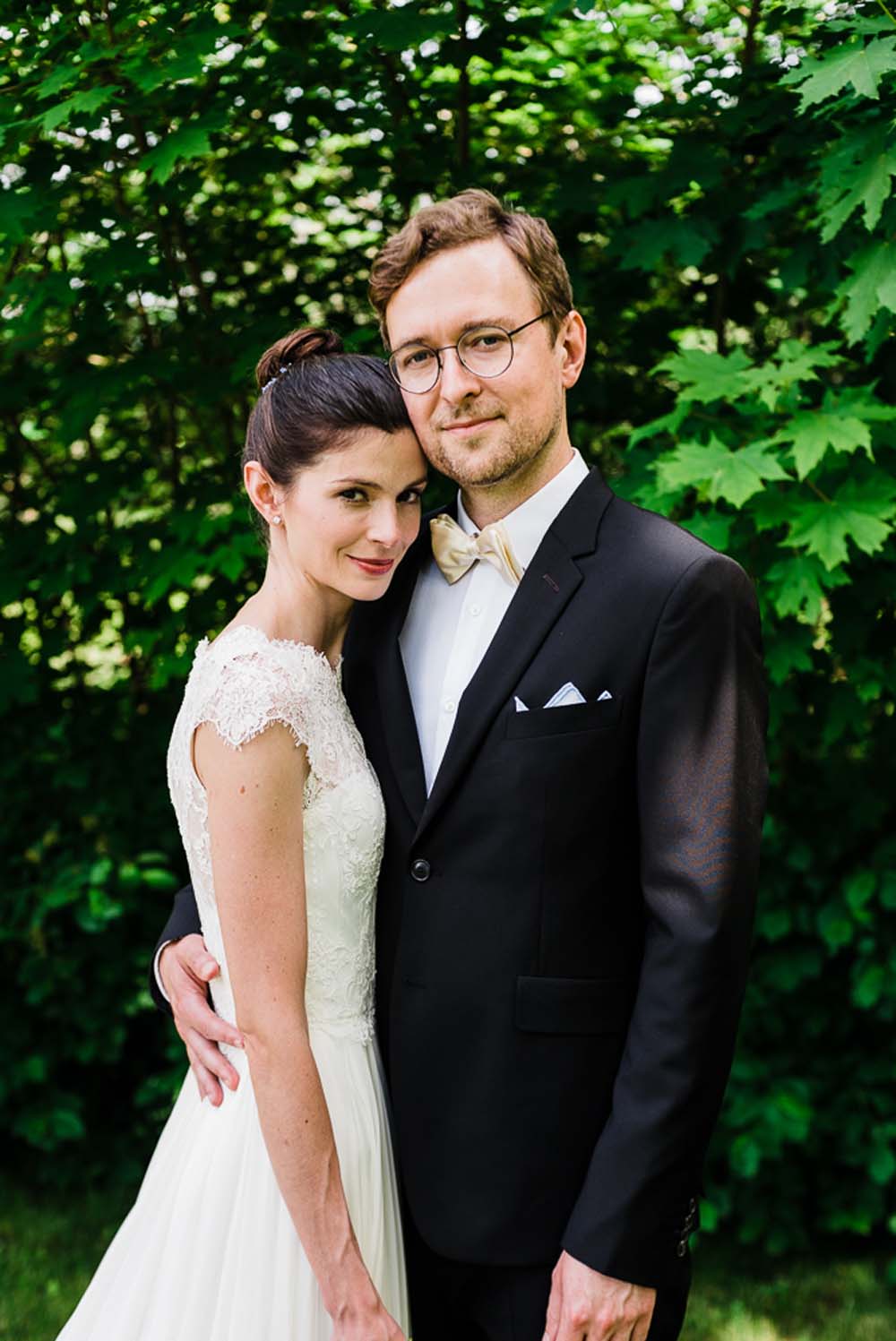 A-Rustic-Backyard-Wedding-in-Nova-Scotia- Close up of Happy Couple