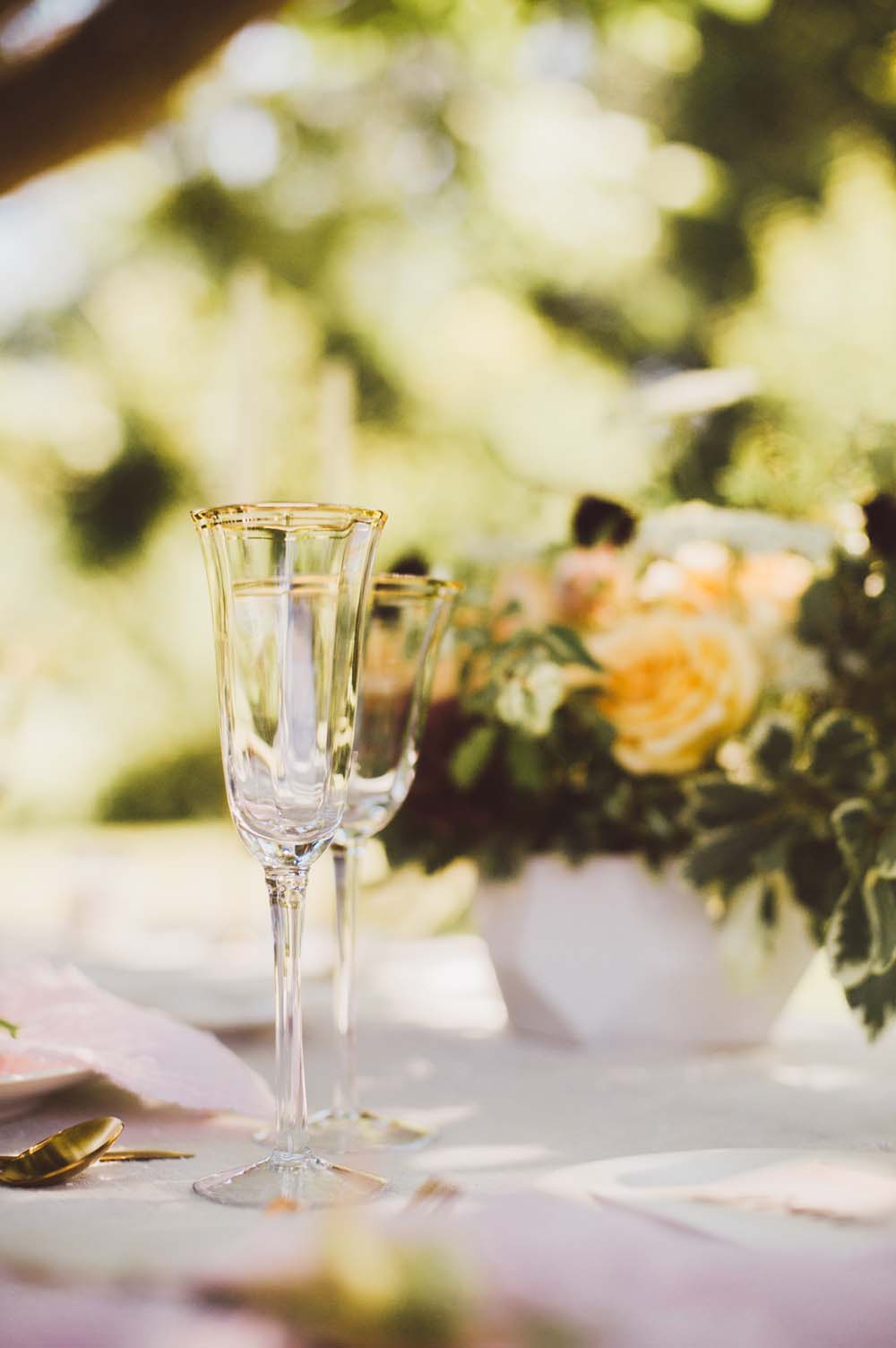 Modern Autumn Botanical Wedding Inspo - Glassware