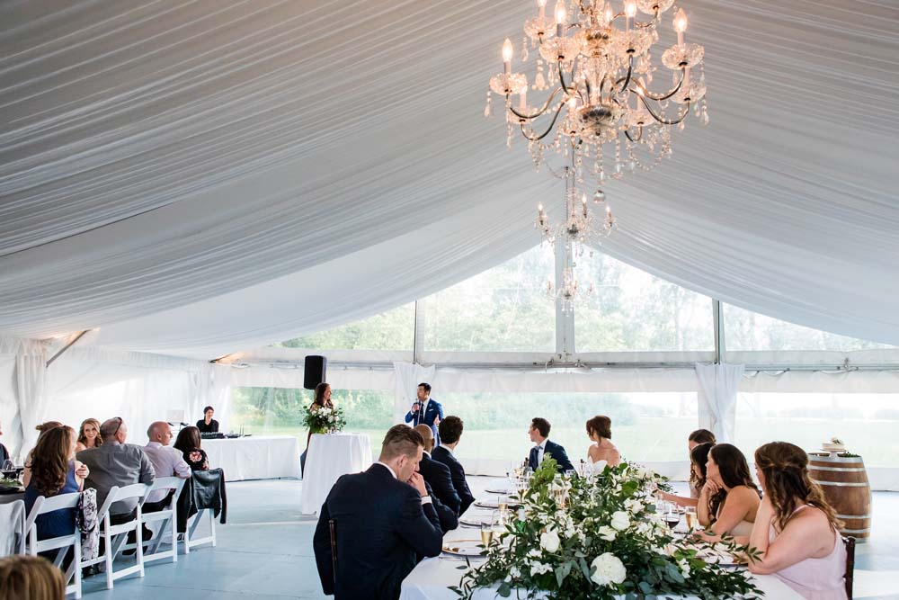 A-Modern-Lakeside-Wedding-In-Burnaby-British-Columbia-Reception Tent