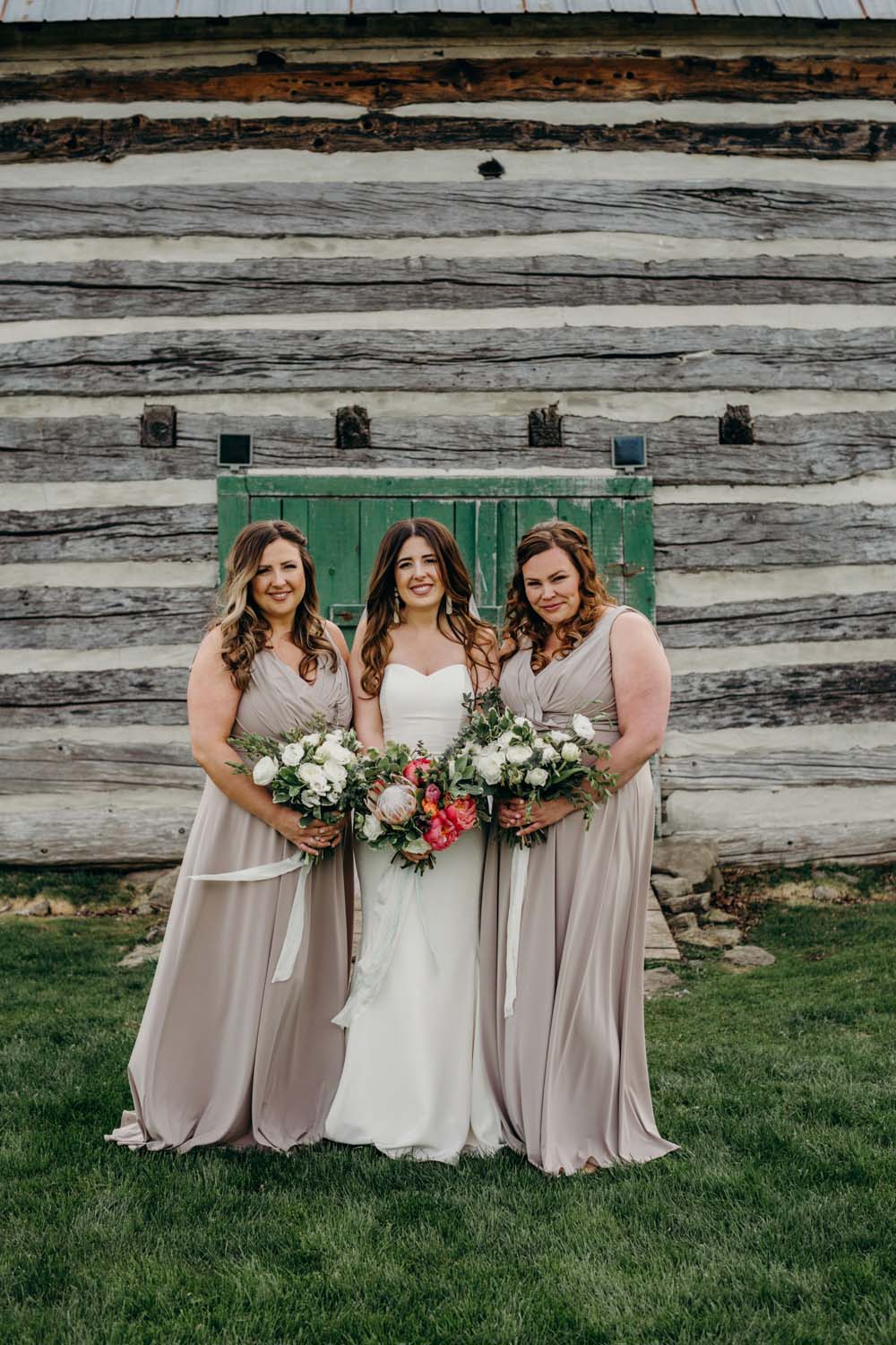 A Rustic-Chic Farm Wedding Outside Of Ottawa - bride and bridesmaids