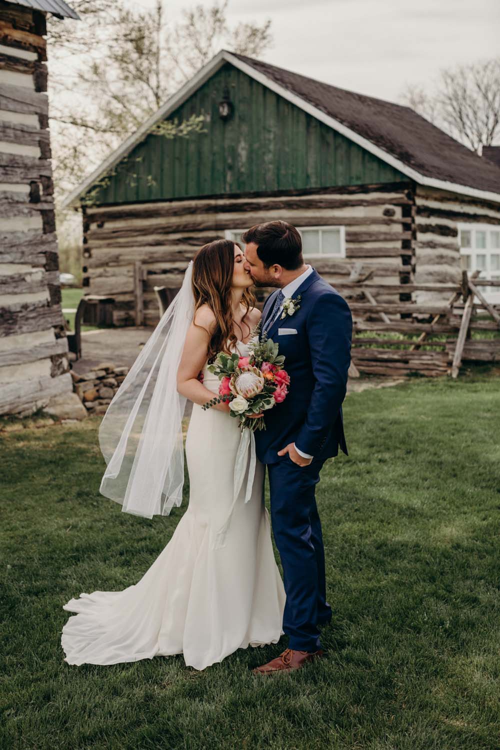 A Rustic-Chic Farm Wedding Outside Of Ottawa - bride and groom