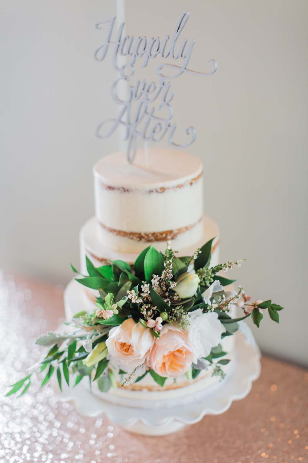A Rustic, Whimsical Wedding in Tottenham - Wedding cake