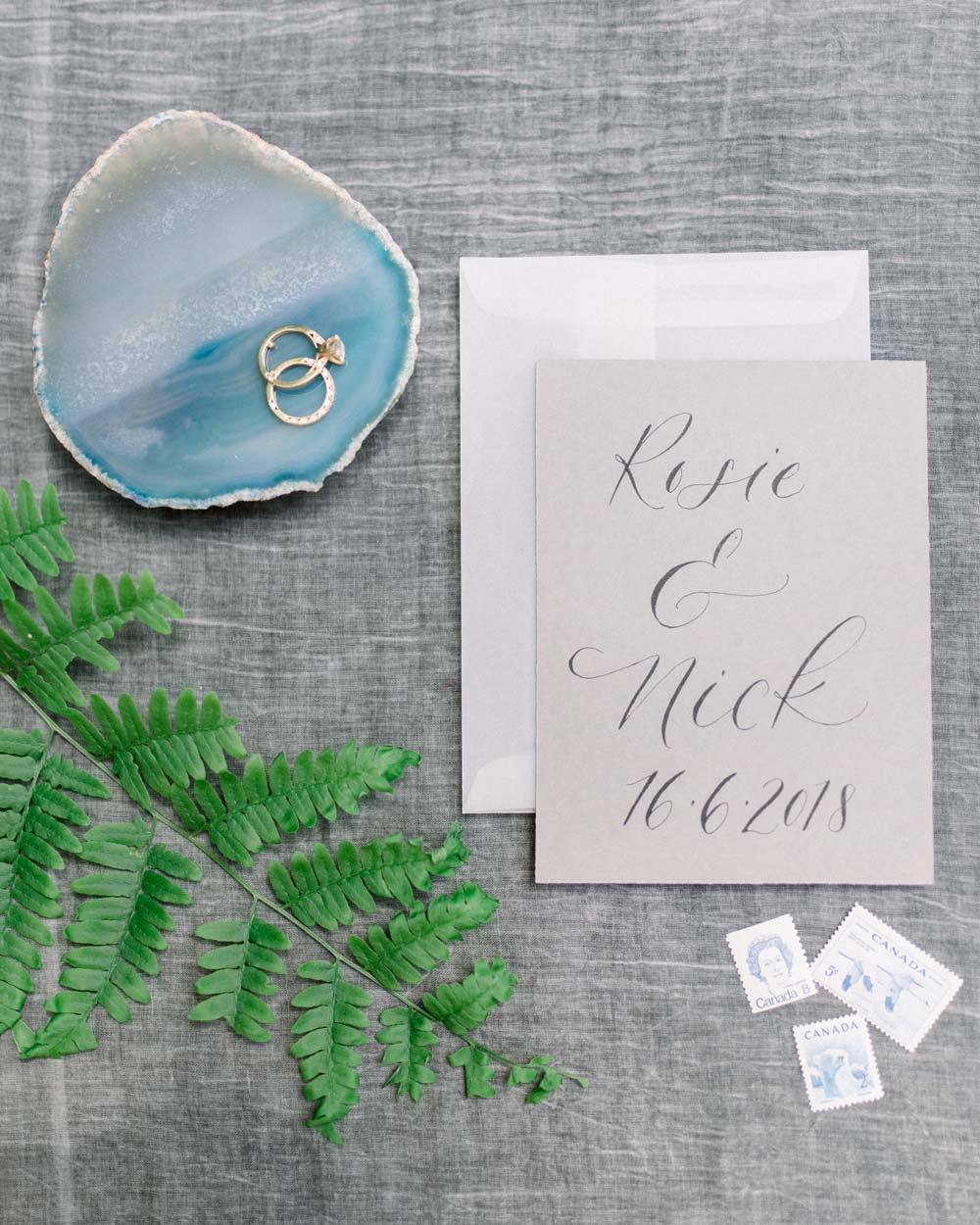 Olympian Rosie McLennan's Cottage Escape Wedding - Invite