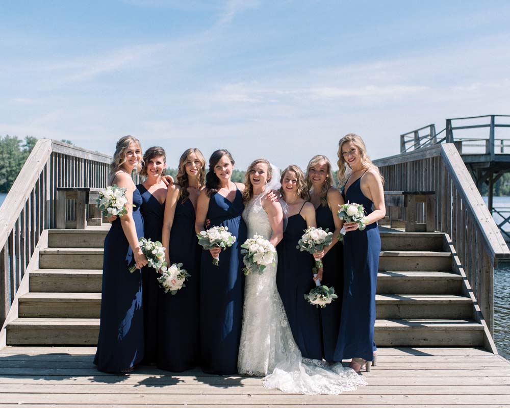 Olympian Rosie McLennan's Cottage Escape Wedding - Bride and Bridesmaids