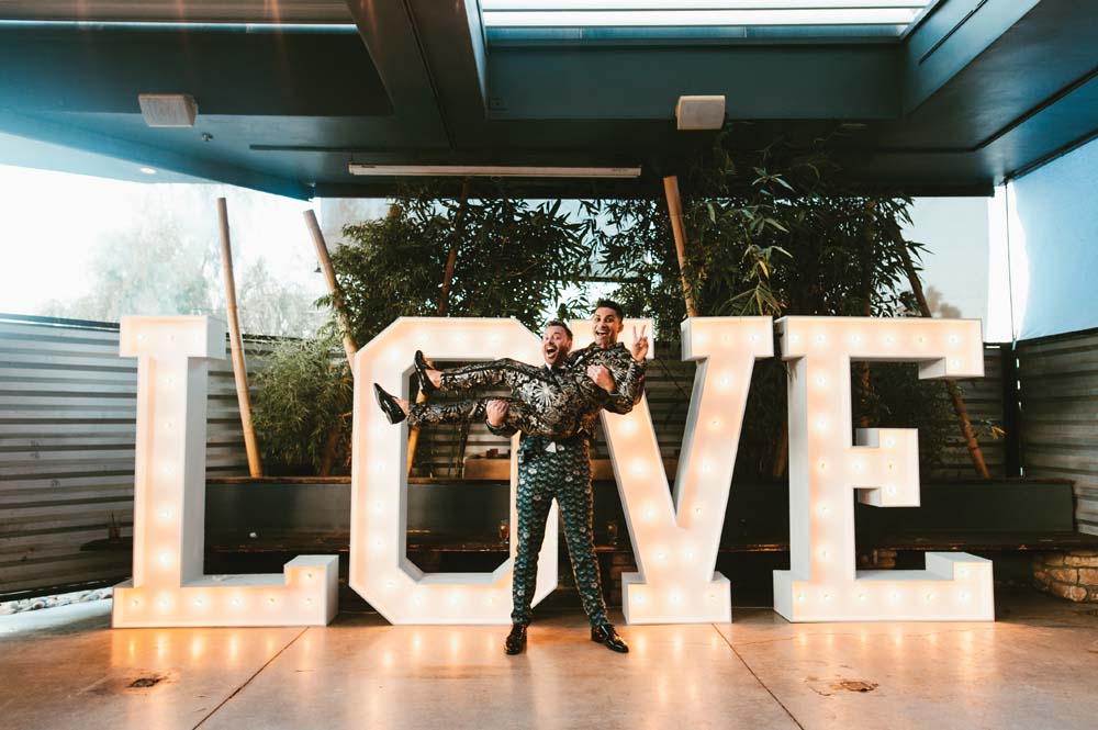 The Style Guys' Fun And Sophisticated Wedding In Palm Springs - grooms