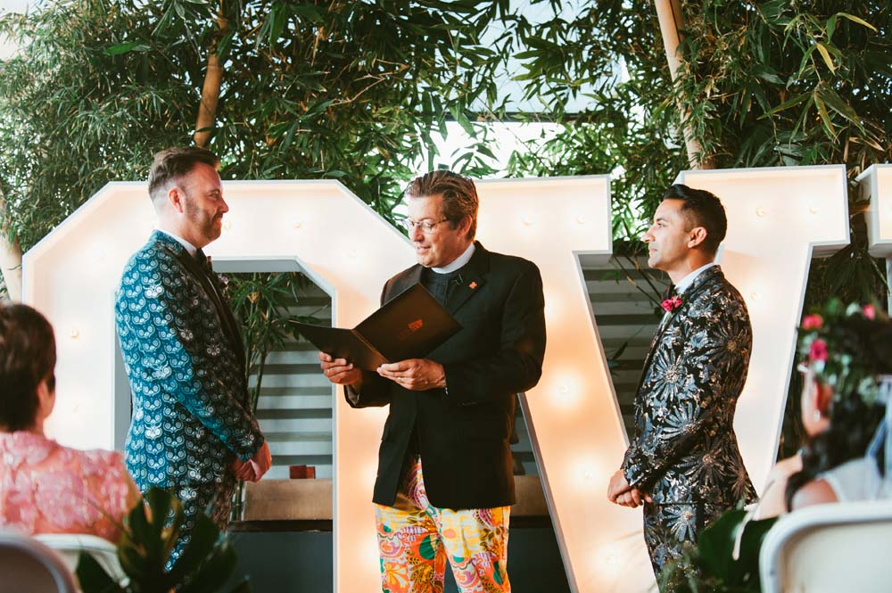 The Style Guys' Fun And Sophisticated Wedding In Palm Springs - ceremony