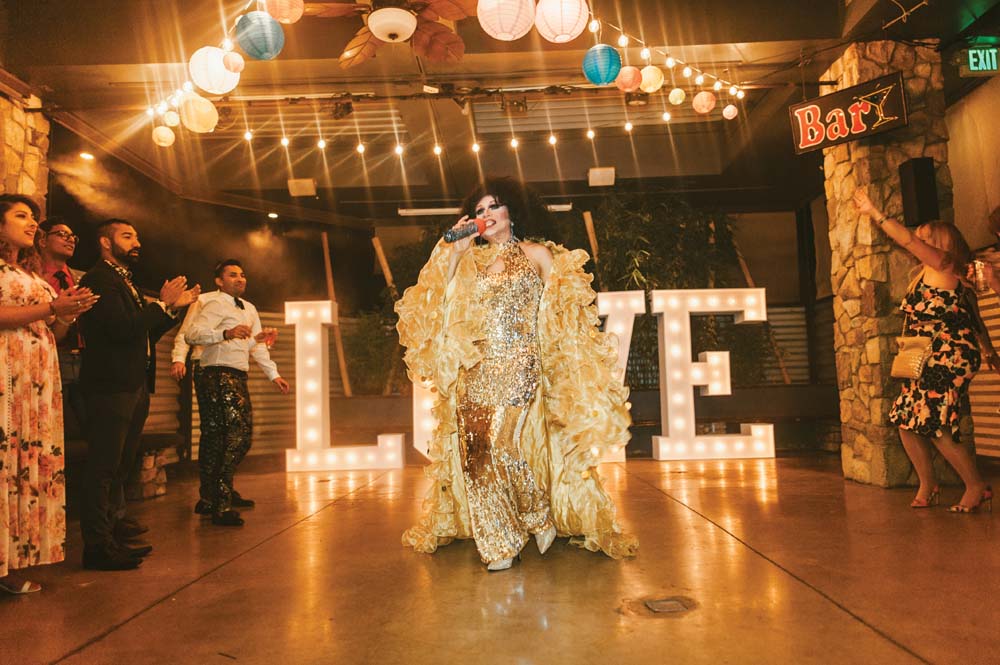 The Style Guys' Fun And Sophisticated Wedding In Palm Springs - drag queen