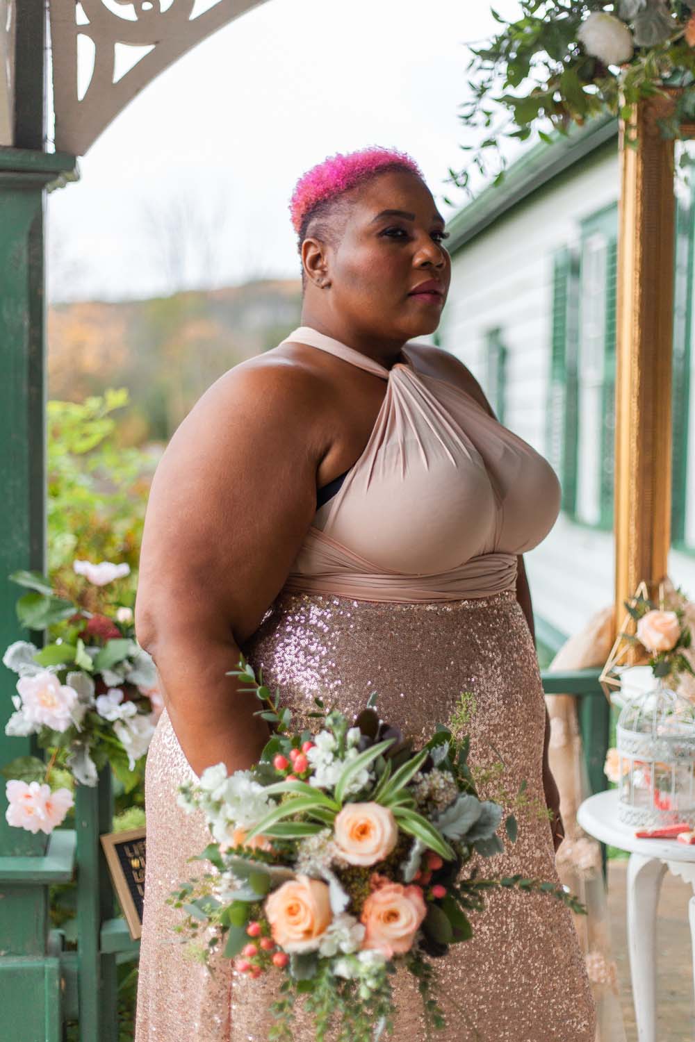 Henkaa Spring/Summer 2019 Bridesmaid Dresses - Rose Gold Skirt