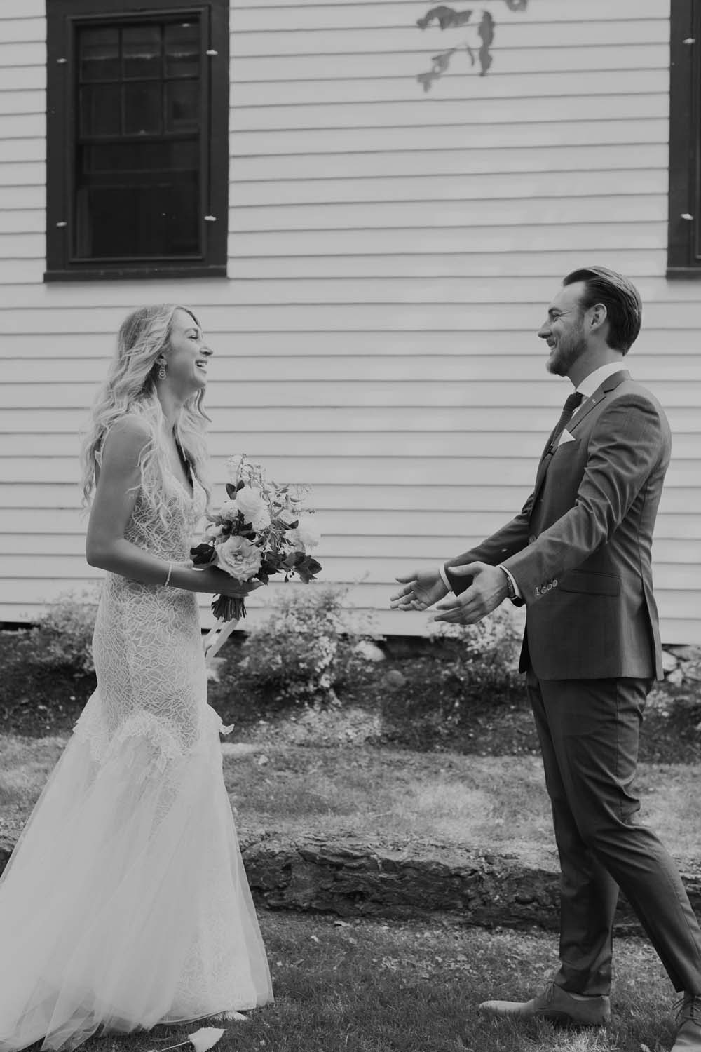 A Whimsical Wedding at Windmill Point, Ontario - First Look