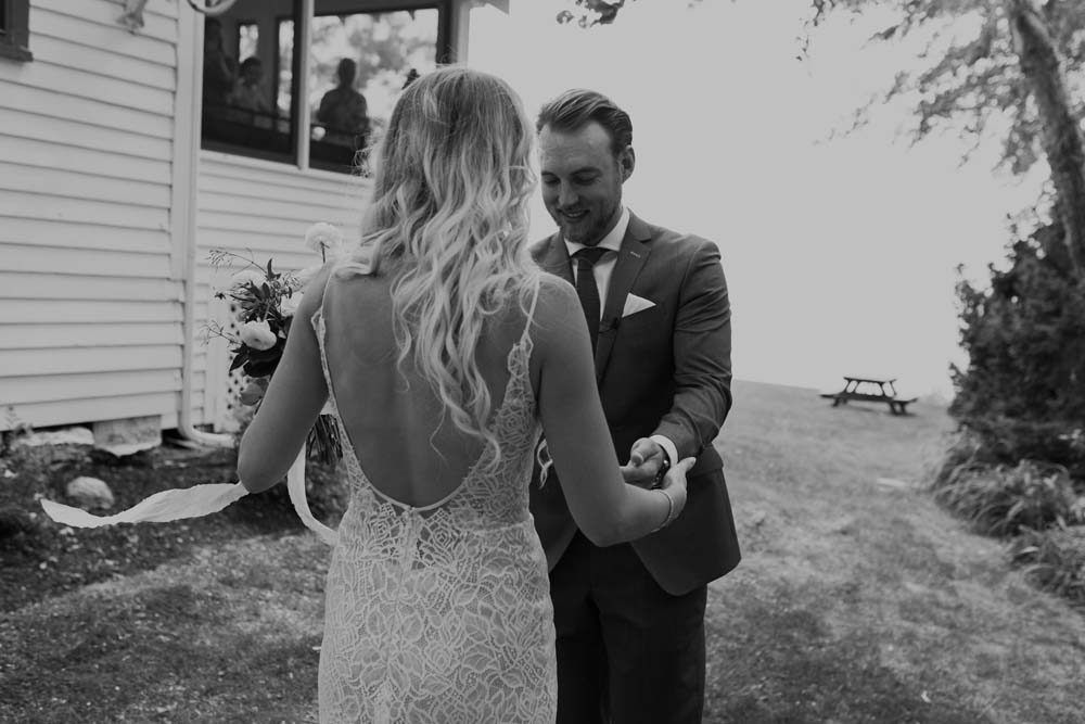 A Whimsical Wedding at Windmill Point, Ontario - First Look