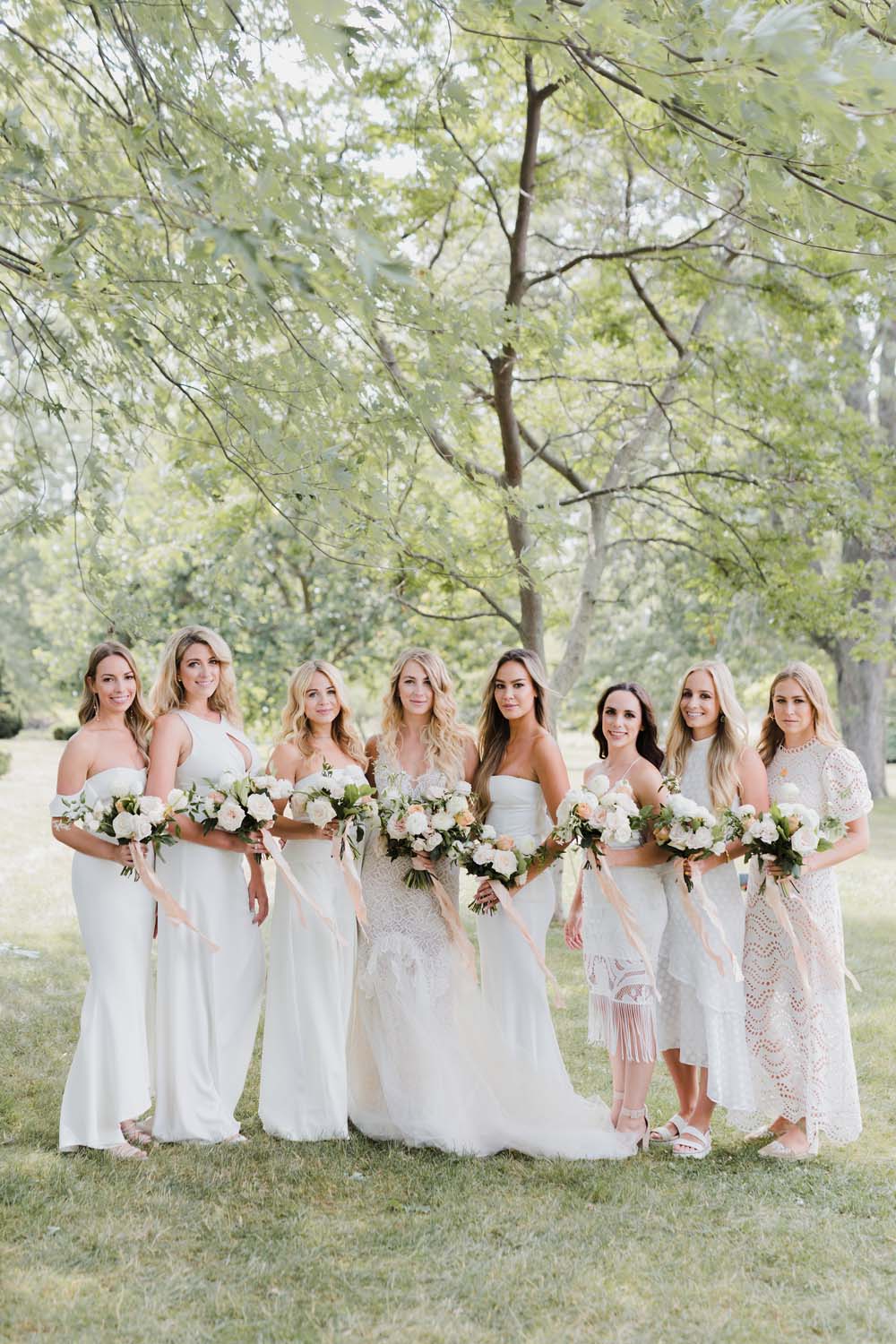 A Whimsical Wedding at Windmill Point, Ontario - Bridal Party