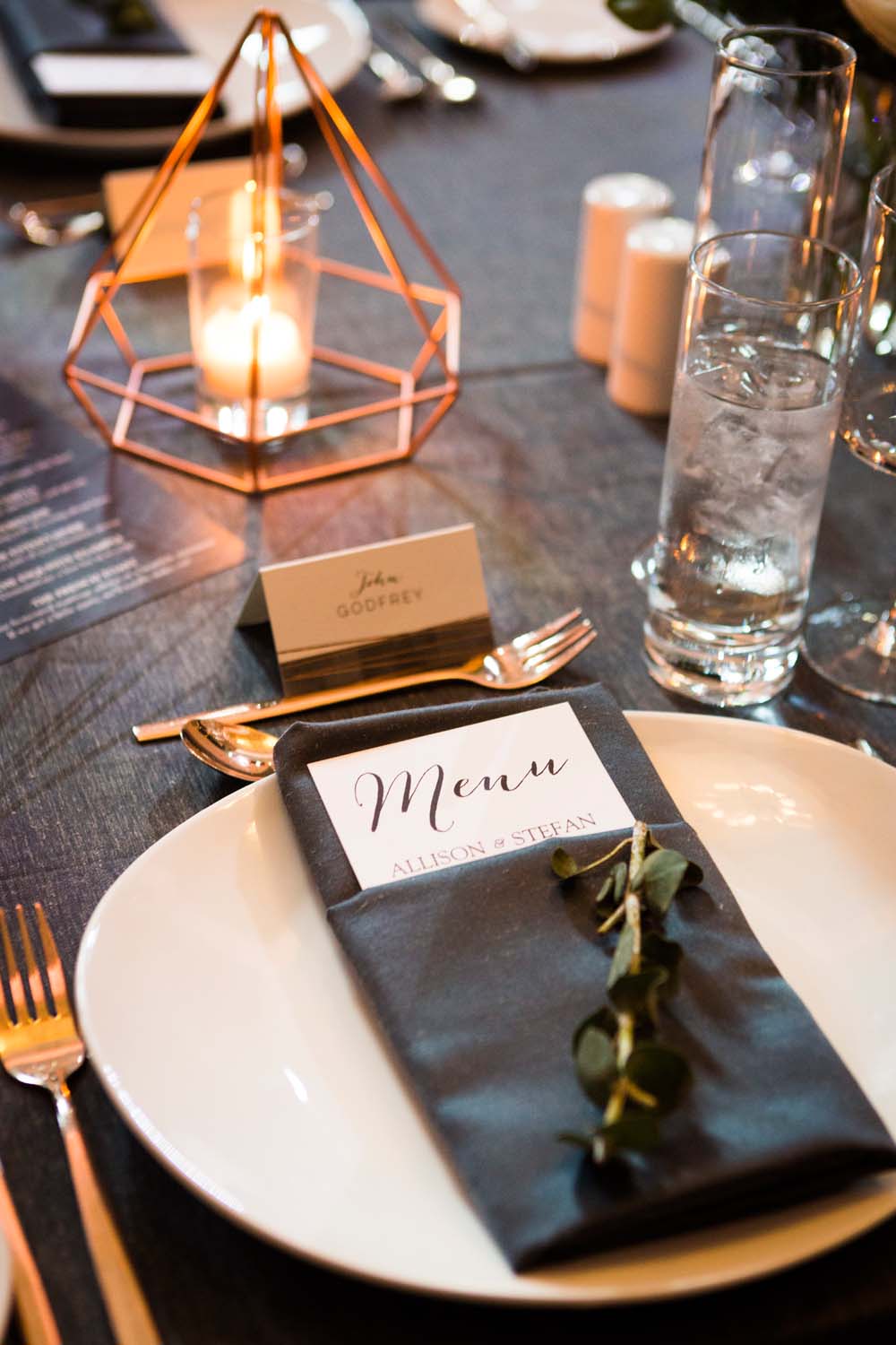 A Modern Wedding At The Great Hall In Toronto - tablescape