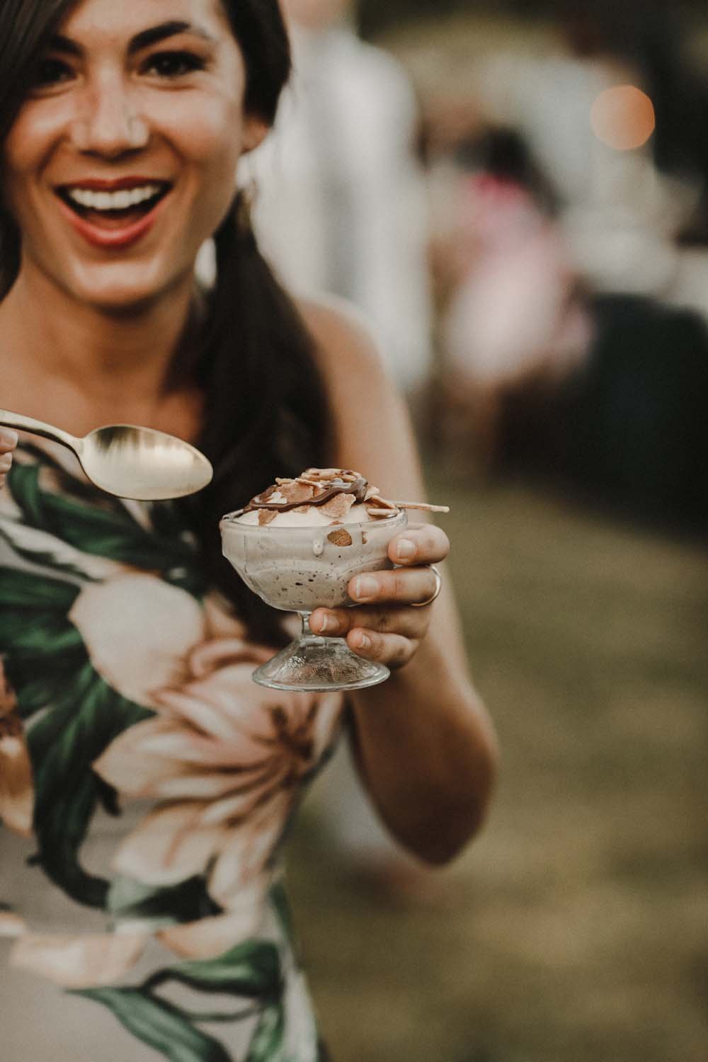 A Romantic and Ethereal Celebration in Fort Langley, BC - ice cream