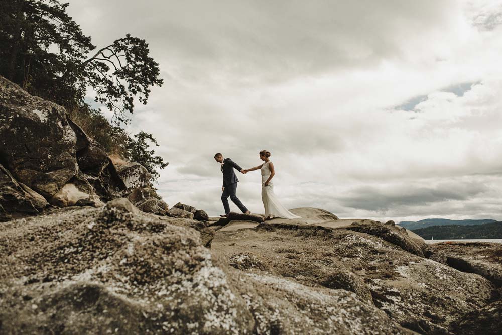 A Scandinavian-Inspired Wedding in British Columbia - Couple