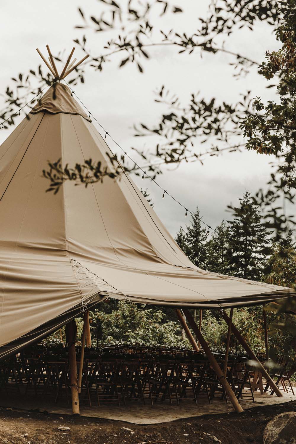 A Scandinavian-Inspired Wedding in British Columbia - Tent